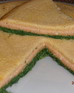 Трехцветный запеченный омлет