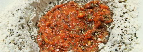 фасолевый паштет на томатных крекерах. Шаг 17