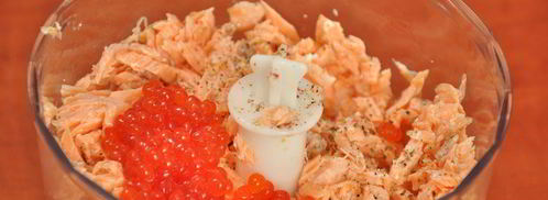 паштет из форели с икрой праздничный. Шаг 5