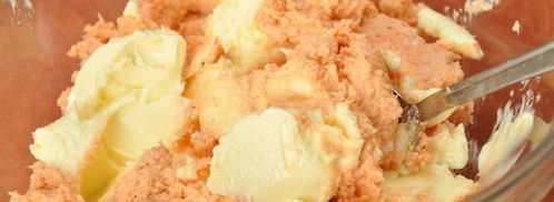 паштет из форели с икрой праздничный. Шаг 7