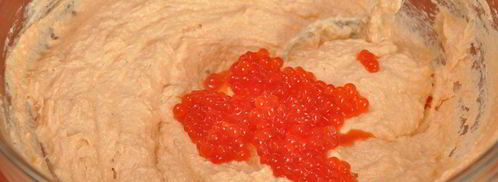 паштет из форели с икрой праздничный. Шаг 8