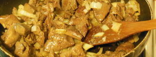 паштет из индюшиной печени с орехами и виноградом. Шаг 4