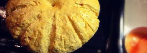 паштет из куриной печени с тыквой и шампиньонами на тыквенном хлебе. Шаг 10