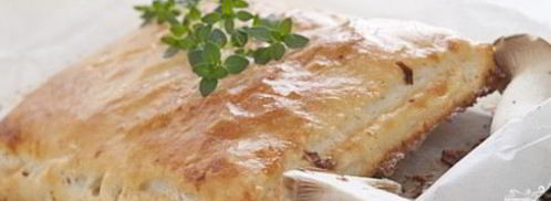 паштет из телятины и грибов в слоеном тесте. Шаг 13