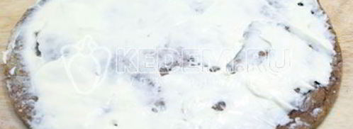 блинный торт с печенью. Шаг 12