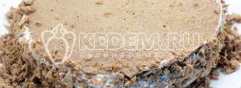 блинный торт с печенью. Шаг 16