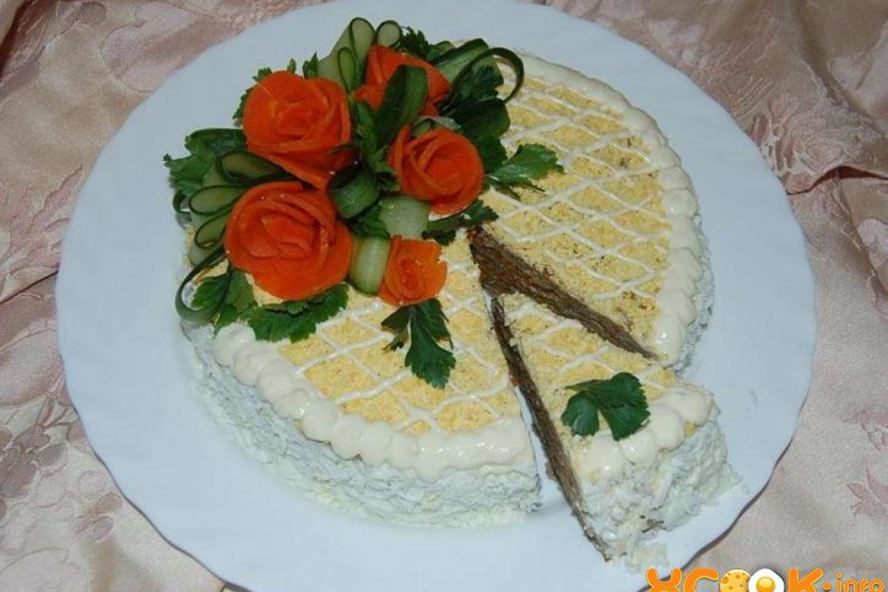 Рецепт печеночного торта из говяжьей печени