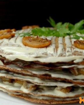 Печеночный торт из куриной печени