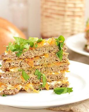 Печеночный торт с морковью