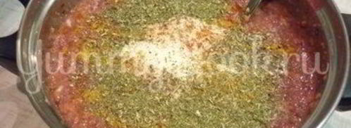 печеночный торт с зеленью и помидорами. Шаг 9