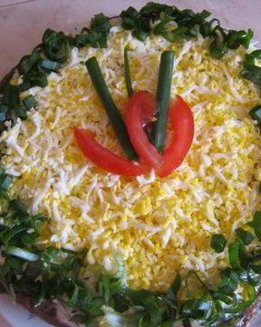 Торт из куриной печени Летний