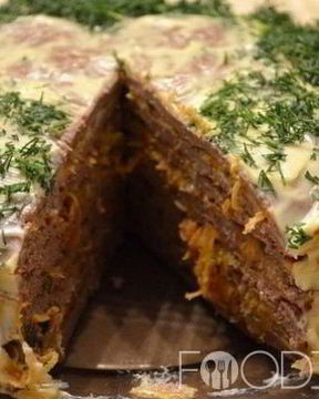 Торт из свиной печени