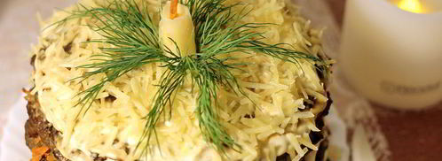 закусочный печеночный торт. Шаг 8