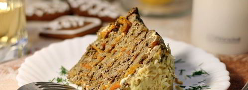 закусочный печеночный торт. Шаг 9