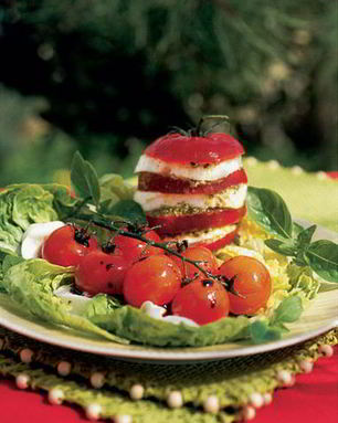 Помидоры с моцареллой