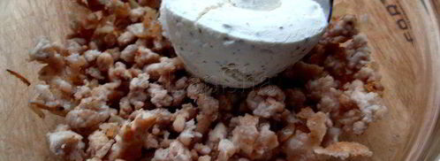 блинные роллы с курицей и оливками. Шаг 9