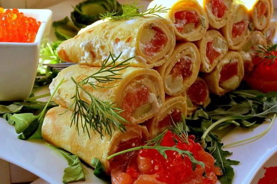 Рецепт роллов из омлета