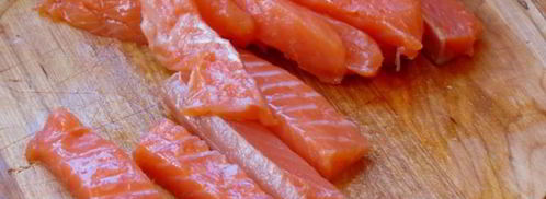 роллы из омлета. Шаг 7