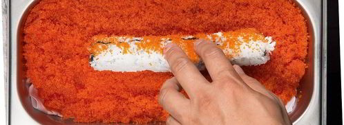 роллы калифорния с крабом. Шаг 8