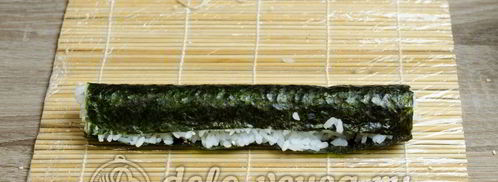 роллы с огурцом каппа маки. Шаг 6