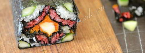 роллы сложная мозаика. Шаг 12