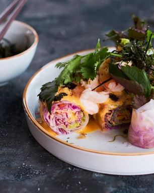 Спринг-ролл с креветками