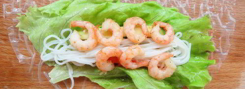 спринг-роллы с креветками. Шаг 12