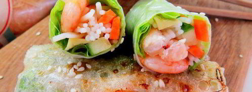 спринг-роллы с креветками. Шаг 17