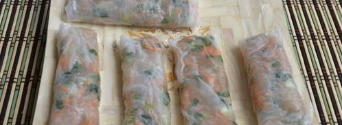 спринг роллы с курицей. Шаг 16