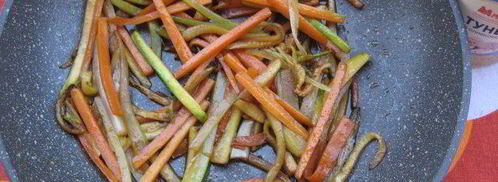 весенние роллы с тунцом. Шаг 4