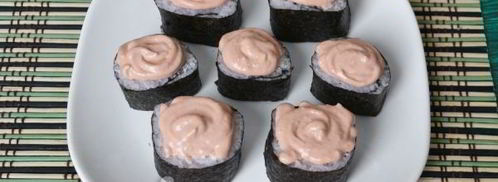 запеченные роллы с крабовыми палочками. Шаг 15