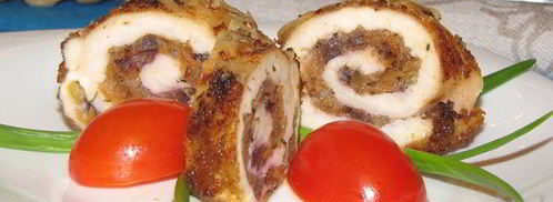 куринные рулетики с начинкой из слив. Шаг 9