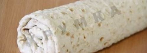 лавашный рулет с сыром и печенью трески. Шаг 6