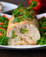 Рулет из куриного фарша в духовке
