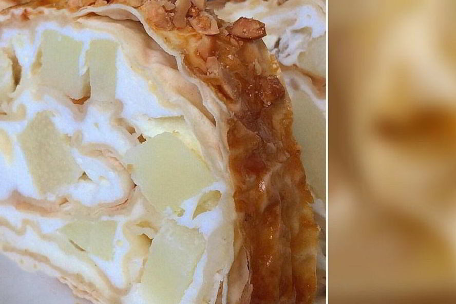 Рецепт рулета из лаваша с грушей