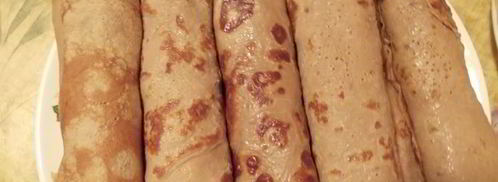 рулетики из печеночных блинчиков с грибами. Шаг 6