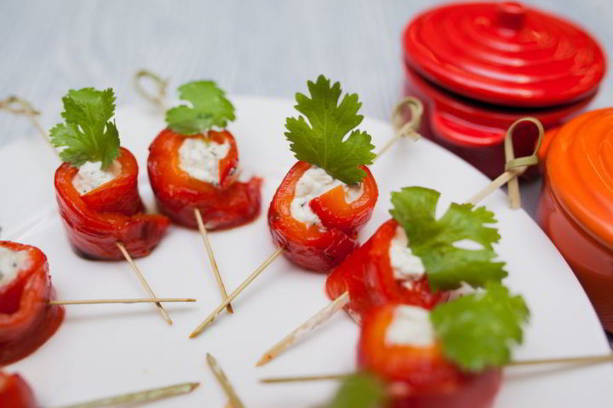 Рецепт рулетиков из запеченного перца