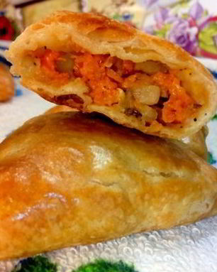 Ковок самса с тыквой и салом