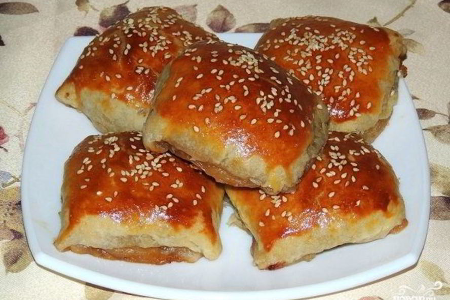 Рецепт самсы из слоеного теста с фаршем