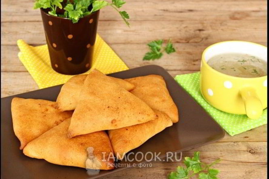 Рецепт самсы на сметанном тесте