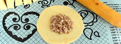 самса на сметанном тесте. Шаг 10