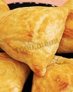 Самса с фаршем из слоеного теста