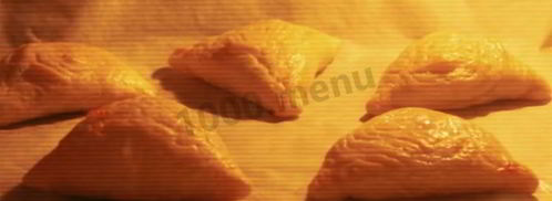 самса с фаршем из слоеного теста. Шаг 16