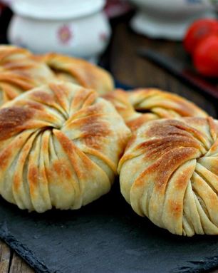 Самса с картошкой и фаршем