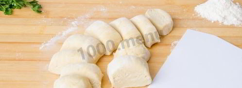 самса с курицей из слоеного теста. Шаг 14