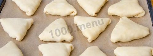 самса с курицей из слоеного теста. Шаг 17