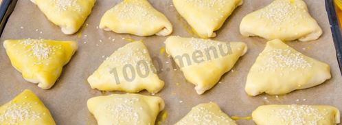 самса с курицей из слоеного теста. Шаг 19