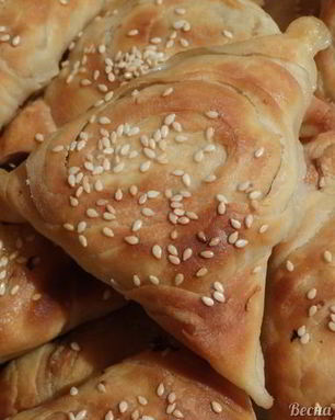 Самса с мясом и тыквой