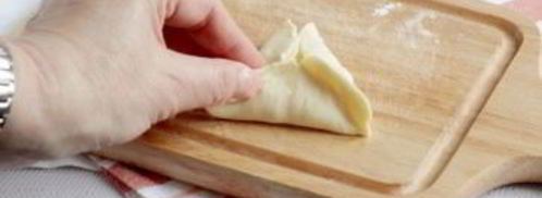 самса с сыром из слоеного теста. Шаг 5