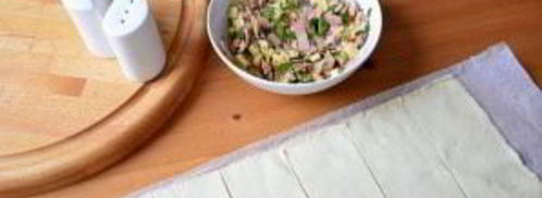 самса с ветчиной и сыром. Шаг 4